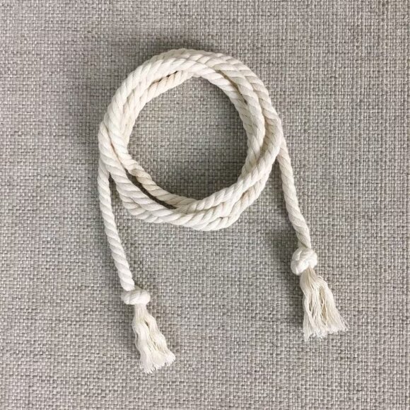 Nautical Rope Belt Boho Knotted Ends Simple - Picture 5 of 6